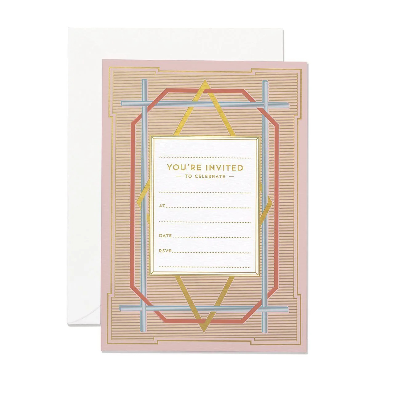 Art Deco Invitation (Pack of 50) - NO ENVELOPES - Image 4