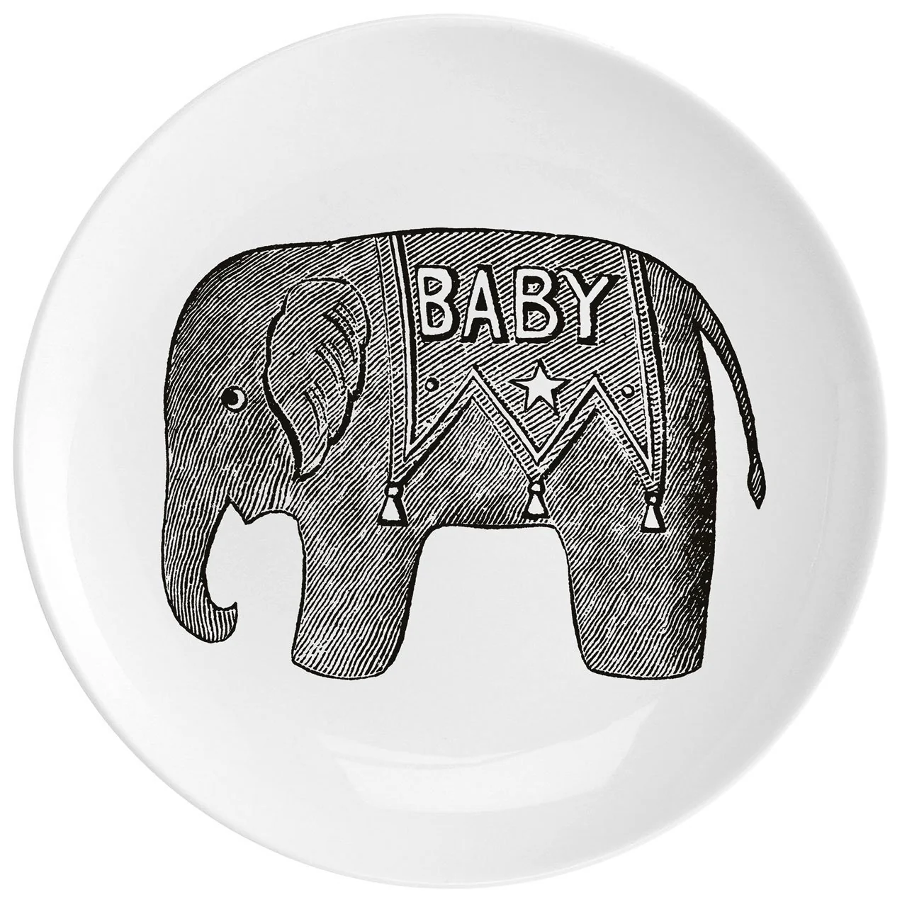 Baby Elephant Fine China 10" Plate - Image 2