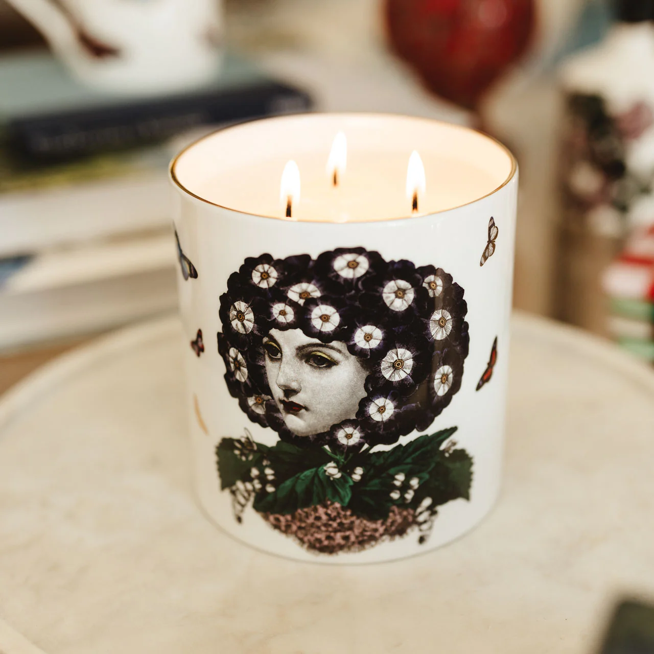 Eden 3 Wick Scented Ceramic Candle - Image 2
