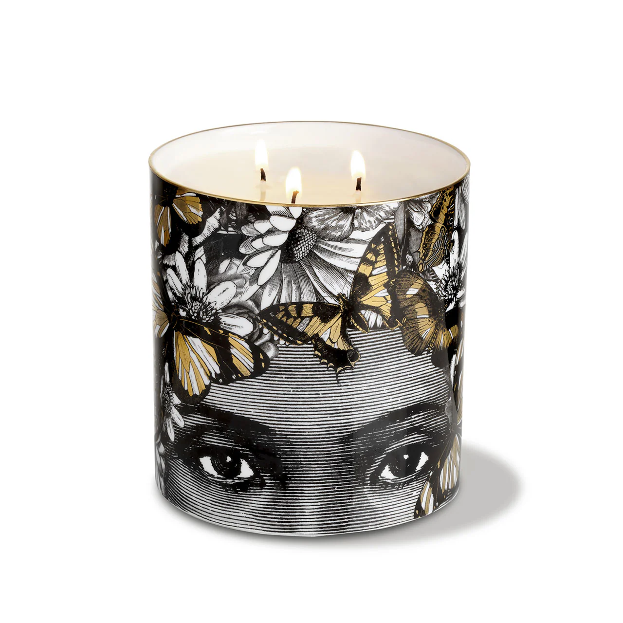 The Butterfly Lady 3 Wick Scented Ceramic Candle - Image 3