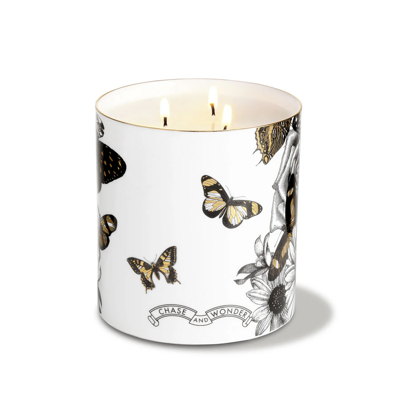 The Butterfly Lady 3 Wick Scented Ceramic Candle - Image 4