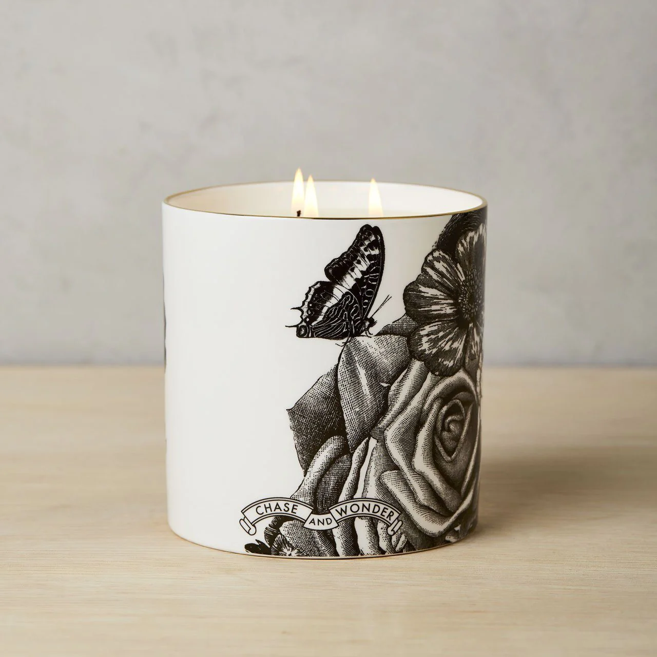 The Flower Lady 3 Wick Scented Ceramic Candle - Image 3