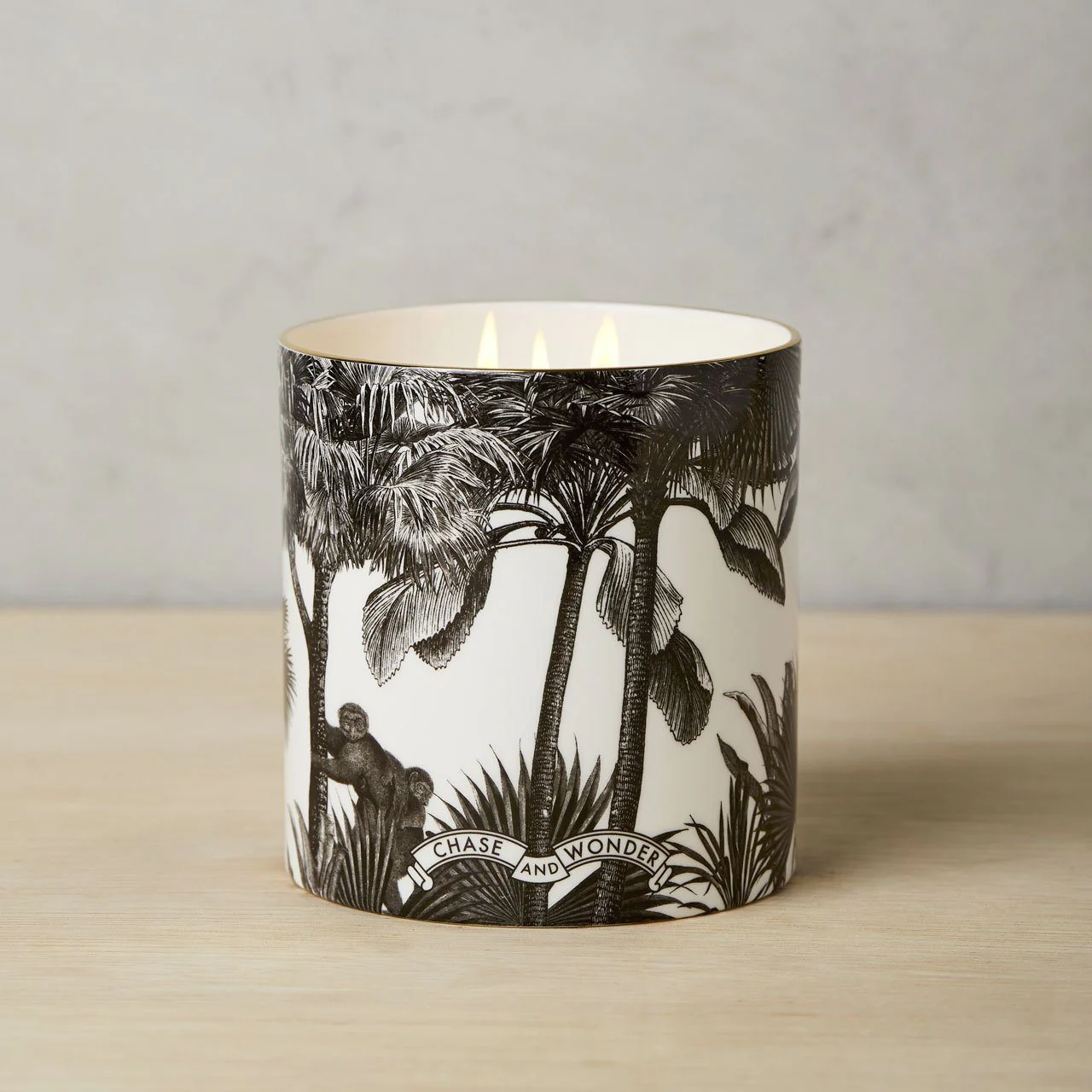The Tropical Paradise 3 Wick Scented Ceramic Candle - Image 3